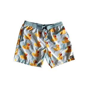 NEFF Men's Rubber Duck All Over Print Swim Trunks Board Shorts X-Large ( XL‎ )